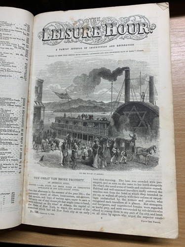 JAN-DEC 1866 "THE LEISURE HOUR" BOUND ISSUES ILLUSTRATED ANTIQUE BOOK (P8) - Picture 8 of 20