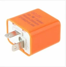 Flasher Relay 2-Pin Adjustable Motorcycle Speed LED Turn Signal Indicator 