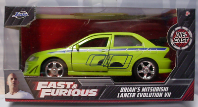 Fast & Furious BRIAN'S MITSUBISHI LANCER EVOLUTION VII ✰green