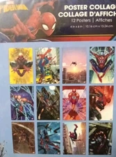 Trends Marvel Spider-Man  Collage 12 Mini Wall Posters 4x6" New! 