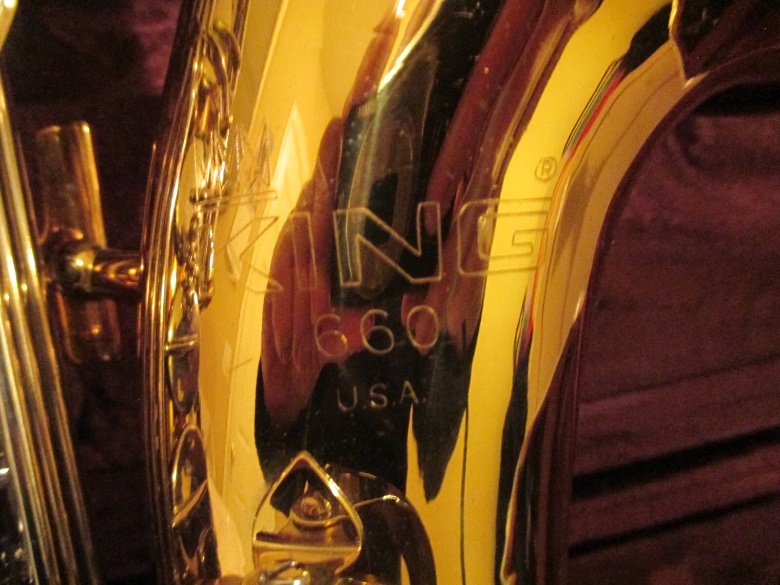 Vintage KING 660 Alto Saxophone with Hard Case, Strap and Mouthpiece