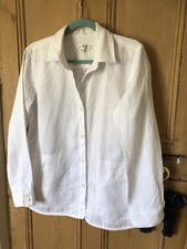 Orvis White 100% Linen Summer Jacket Shirt Button Up With Pockets Lovely ,new