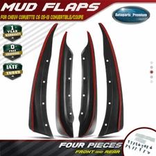 4Pcs Splash Guards Mud Flaps for Chevrolet Corvette C6 2005-2013 Front & Rear