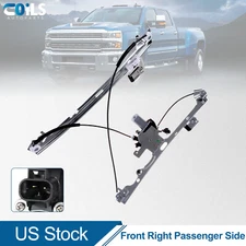 For 2007-2013 GMC Sierra 1500 Front Passenger Window Regulator with Motor