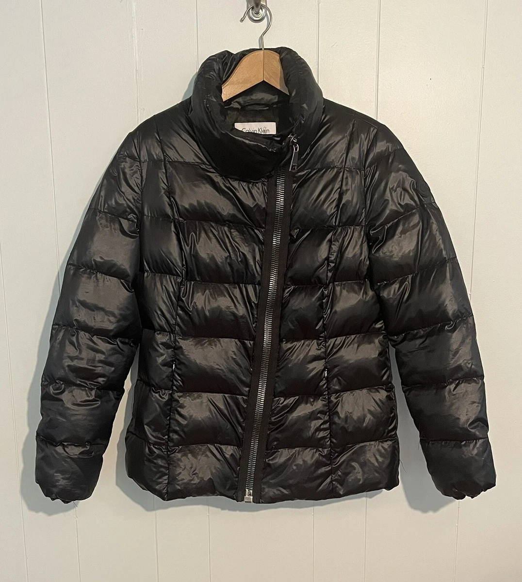 Calvin klein top asymmetrical puffer coat