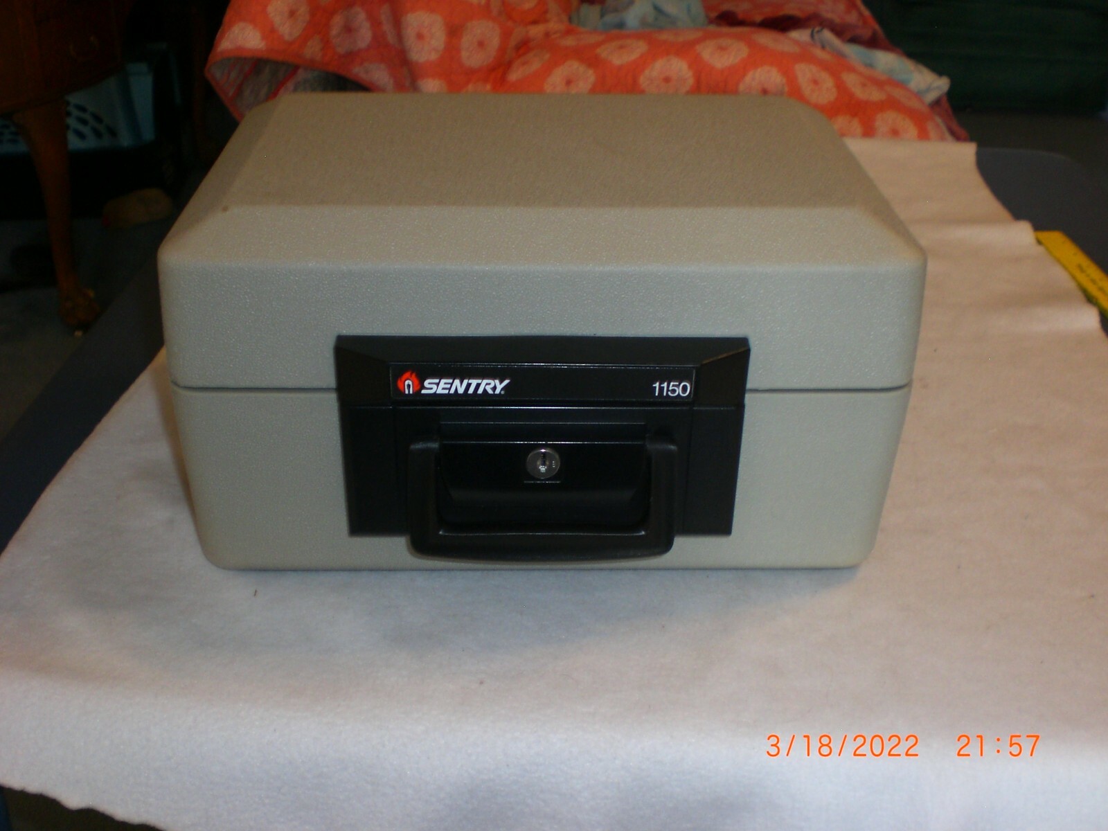 Sentry 1150 Portable Home Security (Water & Fire Proof) Lock Box Safe