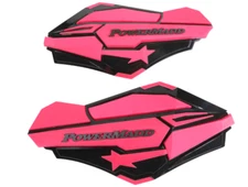 POWERMADD "SENTINEL" HANDGUARDS ATV UTV MX SNOWMOBILE BLACK/PINK 34420