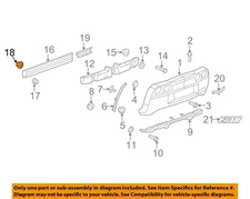 Chevrolet GM OEM Corvette Front Bumper Grille Grill-Impact Bar Nut 11569917