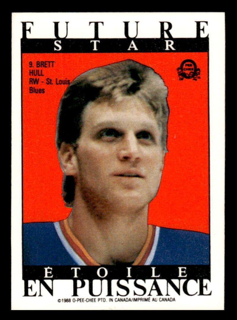 1988 O-Pee-Chee Brett Hull St. Louis Blues #9 VG-EX XX1600