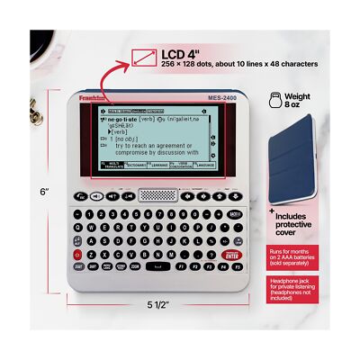 Franklin MES-2400 Digital Talking Dictionary, Multi-Language