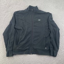 Reebok Jacket Womens Small Black Zip Long Sleeve RBK Track Activewear