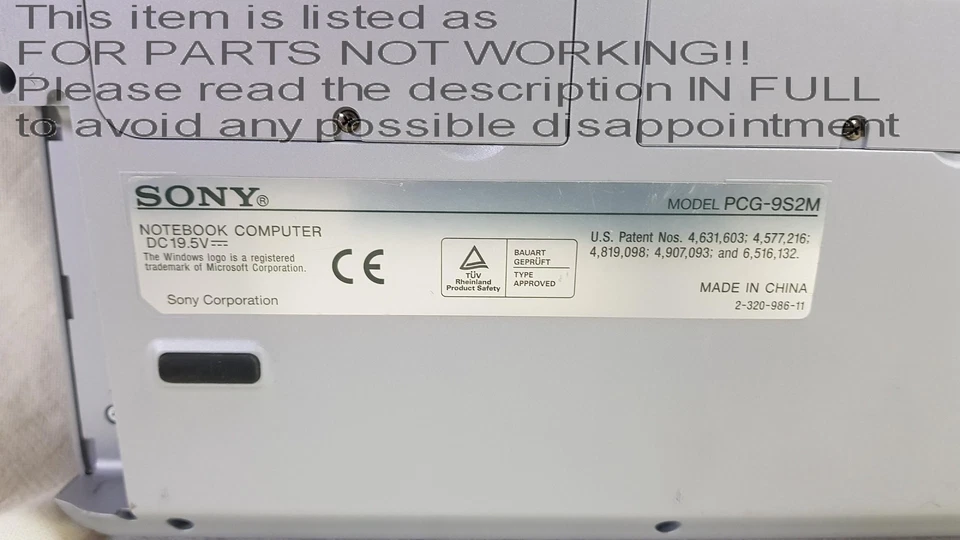 FOR PARTS / SCRAP!! Sony pcg-k315b 15.4" Intel Celeron Laptop FULL SPECS UNKNOWN - Image 2 of 4
