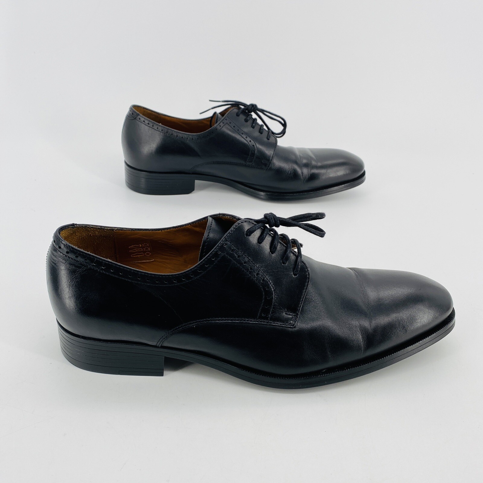 SAOLA Scarpe eleganti uomo 11 Finsbury James nere in pelle derby punta liscia stringate