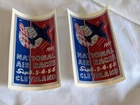1937 National Air Races Cleveland OH water transfer decal luggage 4" lot of 2