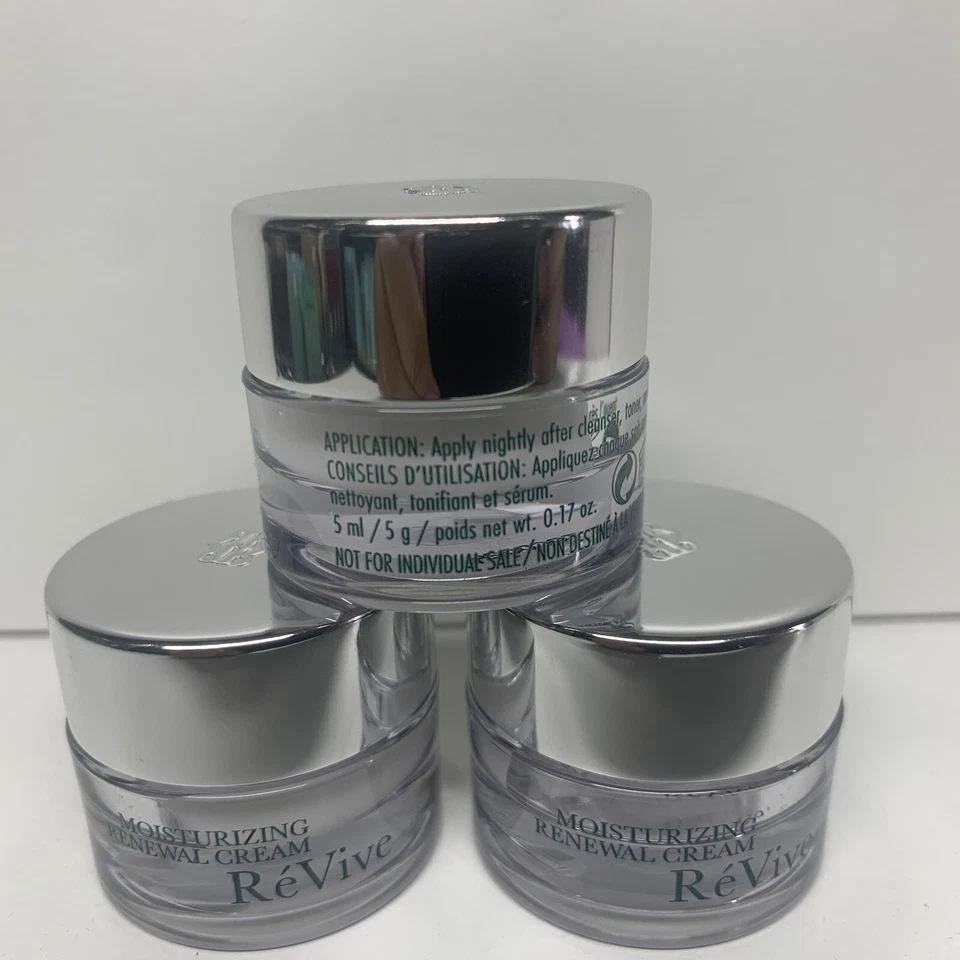 3 Revive Crema Hidratante Renovadora Retexturizante Nocturna Tamaño de Viaje .17oz / 5ml Foto 2 de 3
