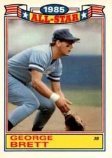1986 Topps Glossy All-Stars #4 George Brett Kansas City Royals HOF