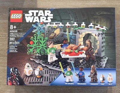 Lego Star Wars 40658 Millennium Falcon Holiday Diorama New Sealed Retired Set