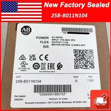 Allen-Bradley 25B-B011N104 PowerFlex 525 2.2KW 3HP AC Drive New Factory Sealed