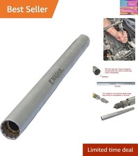 38 Inch Driver Magnetic Thin Wall 16 Mm Spark Plug Socket 12pt 10 Inch Extra...