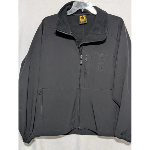 Propper Mens Tactical Softshell Jacket Black Full Zip Fleece Lined XL Regular - product listing photo