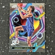 Dereck Lively II Rookie RC 2023-24 Topps Chrome Cosmic #161 Dallas Mavericks
