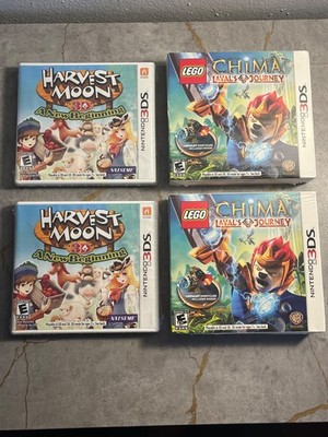 Nintendo 3DS Sealed Games Lot (Harvest Moon 3D, Lego Chima Lavas Journey) x 2