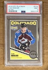 PSA 9 CALE MAKAR 2019/20 OPC O-Pee-Chee PLATINUM *RETRO* ROOKIE CARD!. rookie card picture
