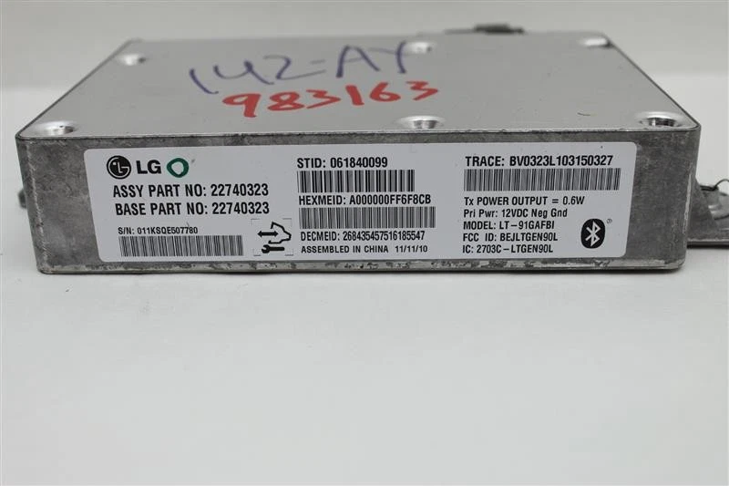 MÓDULO DE CONTROL ONSTAR ORDENADOR Chevrolet HHR Malibu 2011 11 22740323 983163 Foto 3 de 4