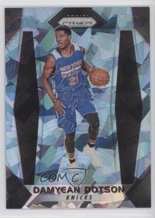 2017-18 Panini Prizm Blue Ice Prizm 46/99 Damyean Dotson #272 8ft