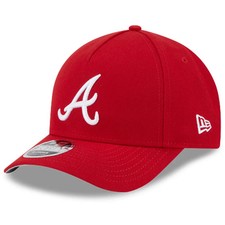 New Era Atlanta Braves 9Forty A-Frame Snapback Cap / Rot Weiß / UVP 27£