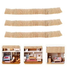 6 Pcs Simulated Grass Pavilion Decoration Artificial Thatch Roof Straw