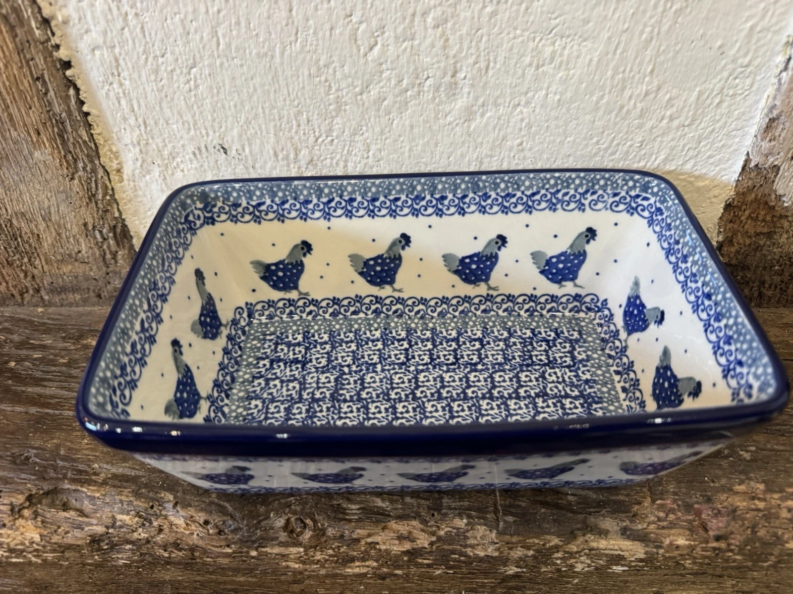 Small loaf tin Handmade Polish pottery Boleslawiec