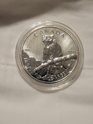 2012 Canadian Cougar Coin, 1 oz Silver, $5 Five Dollar | eBay