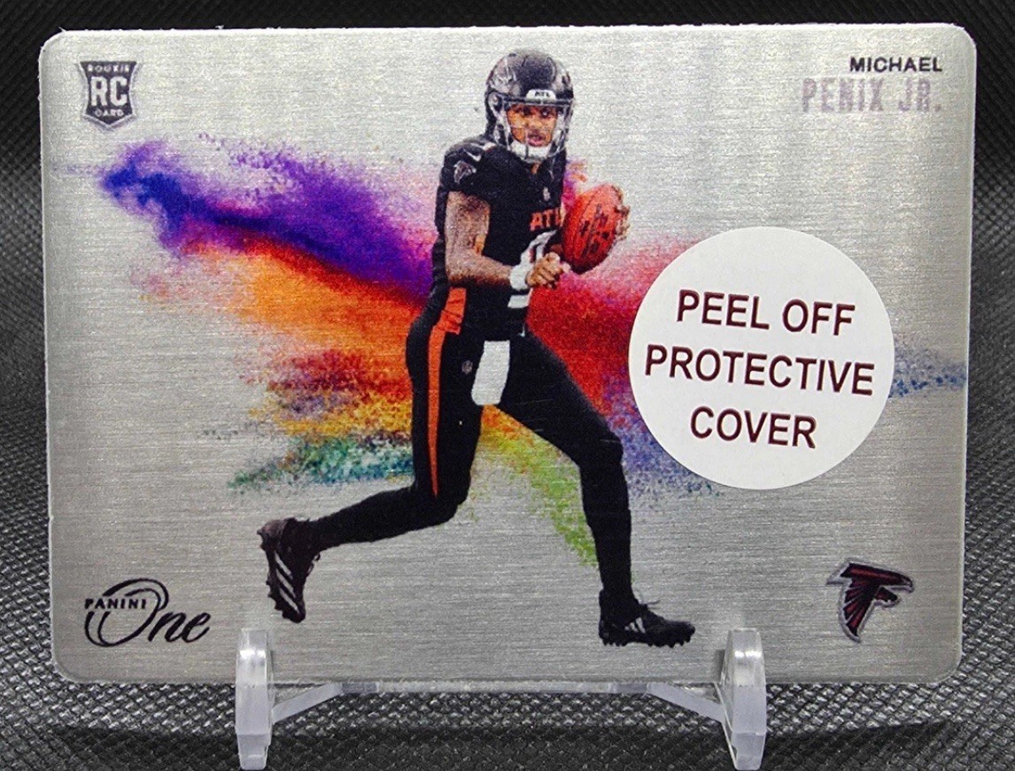 2024 Panini One Michael Penix Jr. Rookie RC Metal Color Blast Case Hit SSP