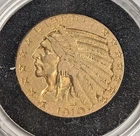 1910 $5 Gold Half Eagle Indian Head - U.S. Pre-1933 Gold coin - in capsule
