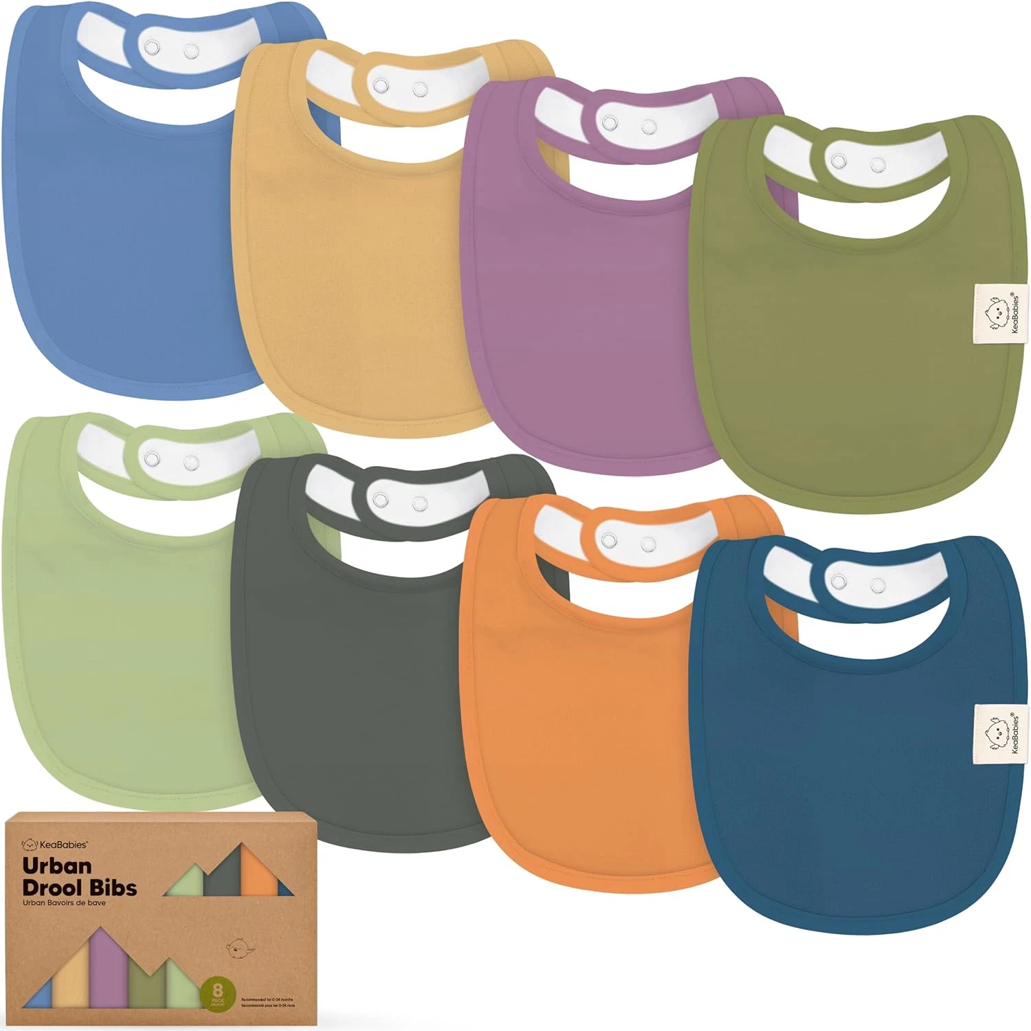 8pc Organic Baby Bibs - Soft Cotton Drooling & Teething Bibs for Baby Girl & Boy
Opens in a new wind