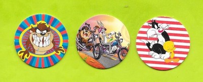 3er Set Pogs - Looney Tunes - McDonald's - Nr. 24, 25, 26 - 2019