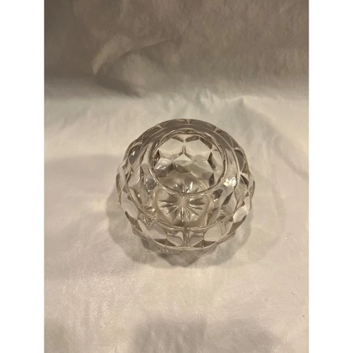 Fostoria American Sphere votive or rose bowl vase