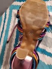 Metallic Pink Multicolor Knot Heeled Sandals — photo 4