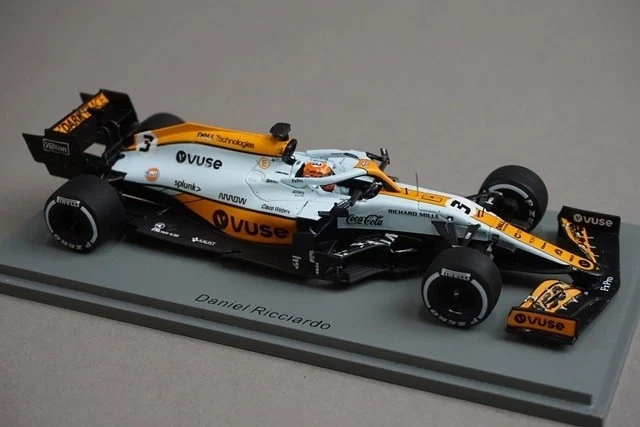 1:43 Spark S7678 McLaren MCL35M Monaco GP 2021 #3 D. Ricciardo VUSE Spec - Image 3 of 4