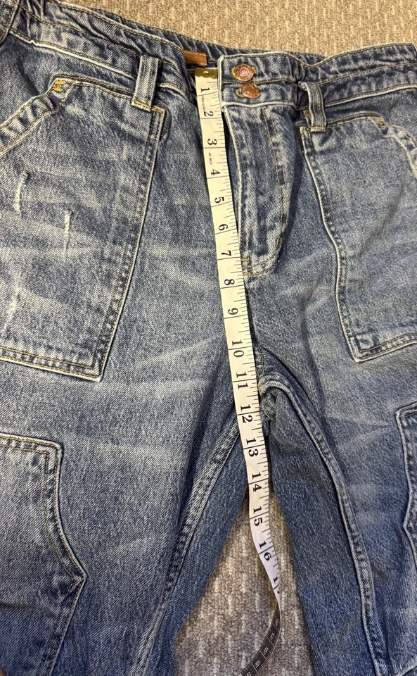 Jeans Antropologie Pilcro Letterpress The Wanderer Doble Rodilla Deconstruidos 31 Foto 4 de 4