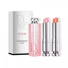 Christian Dior Addict Lip REVIVER DUO GLOW Coral Pink Gloss Balm 001 004 New!