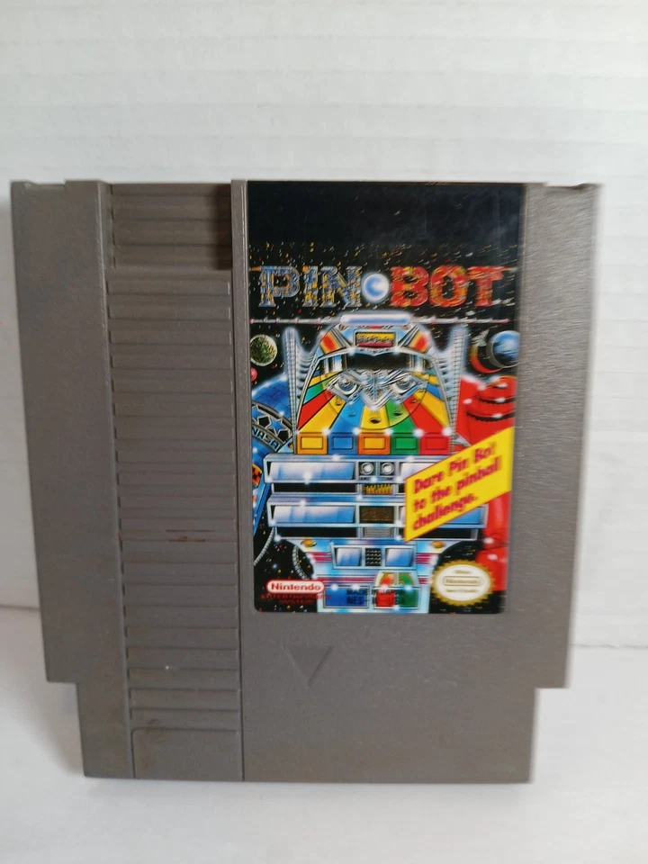 Vintage 1990 ~ PINBOT ~ Nintendo Entertainment System Game Cartridge - Image 2 of 4