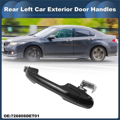 Hinterer linker Außen-Türgriff für Honda Accord 2003-2007 ABS Schwarz 1 Stück