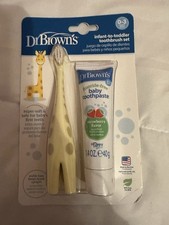 Dr. Brown's Infant-to-Toddler Toothbrush Yellow New Sealed
