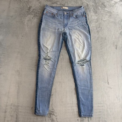 Levi s Legging Jeans hellblau Skinny distressed W29 L30 Damen