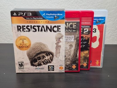 PS3 Resistance Collection Trilogy 1 2 3 Game Clean CIB Boxed Set Mint Discs