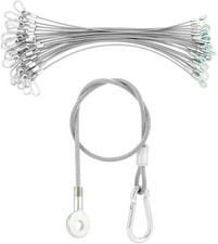 Stage Light Safety Cable 20 Pack Stainless Steel DJ Lighting Security Wire 66lb