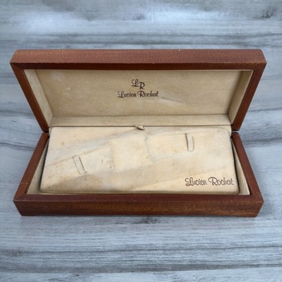 Box für Armbanduhr Lucien Rochat Vintage aus Holz