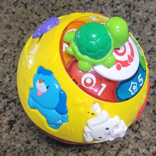 VTech Wiggle & Crawl Ball Developmental Baby Toy, Yellow, Red, Green, Unisex
